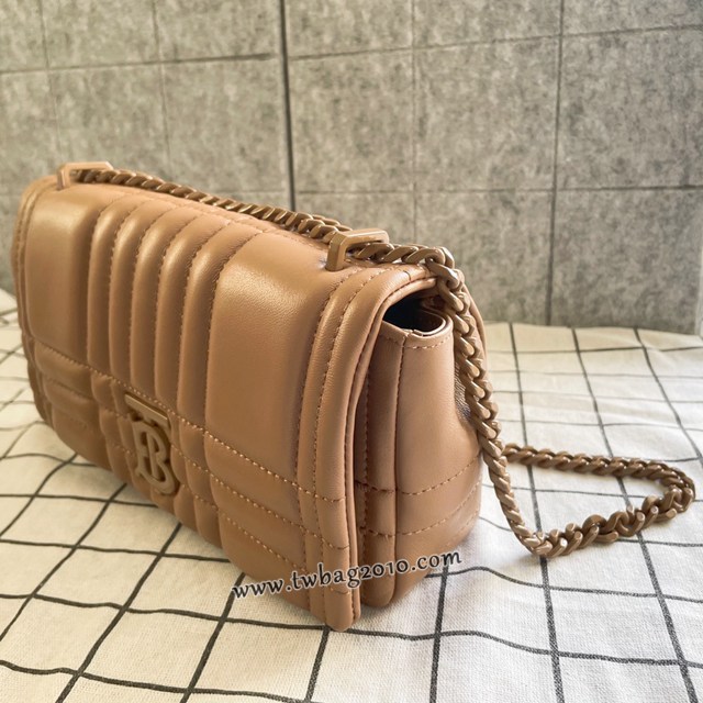 Burberry專門店新款絎縫時裝秀款Lola蘿納包 巴寶莉鏈條單肩斜挎女包 yxb1133